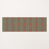 Southwest Sagebrush Green Geometric Design Yoga Ma Yogamat (Achterkant (horizontaal))