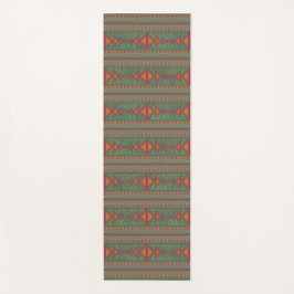 Southwest Sagebrush Green Geometric Design Yoga Ma Yogamat