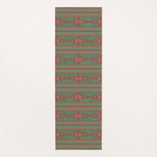Southwest Sagebrush Green Geometric Design Yoga Ma Yogamat (Voorkant)