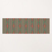 Southwest Sagebrush Green Geometric Design Yoga Ma Yogamat (Voorkant (horizontaal))