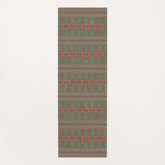 Southwest Sagebrush Green Geometric Design Yogamat (Voorkant)