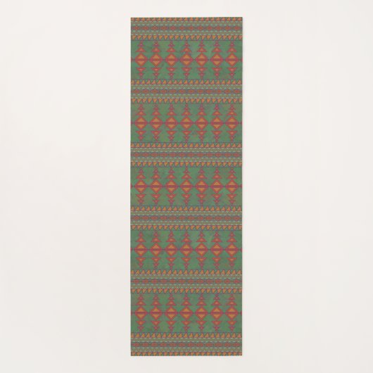 Southwest Sagebrush Green Geometric Design Yogamat (Achterkant)