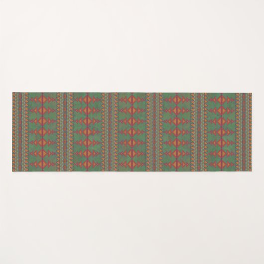 Southwest Sagebrush Green Geometric Design Yogamat (Voorkant (horizontaal))