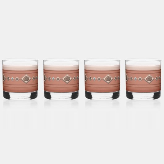 Southwest Sandstone Canyon en Conchos Whisky Glas (Achterkant)