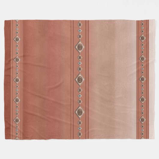 Southwest Sandstone Canyon Fleece Deken (Voorkant (Horizontaal))