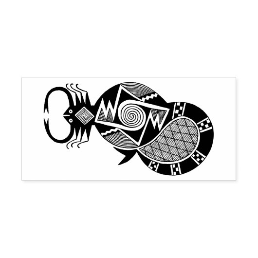 Southwest Scorpion Design Rubber Stamp Rubberstempel (Afrduk)