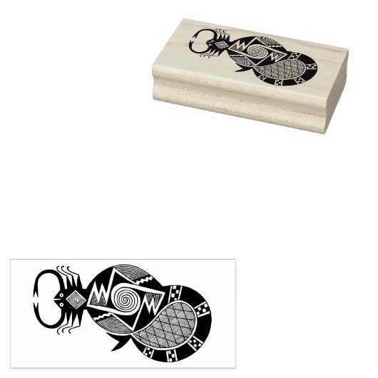 Southwest Scorpion Design Rubber Stamp Rubberstempel (Gestempeld)