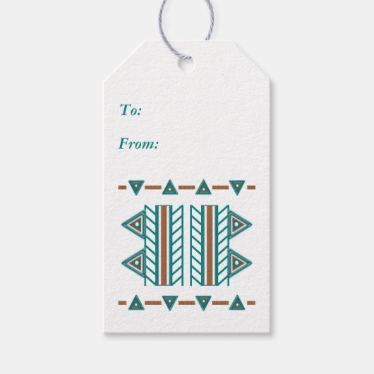 Southwest Serenity Cadeau Labels Pack van 10 Cadeaulabel (Voorkant)