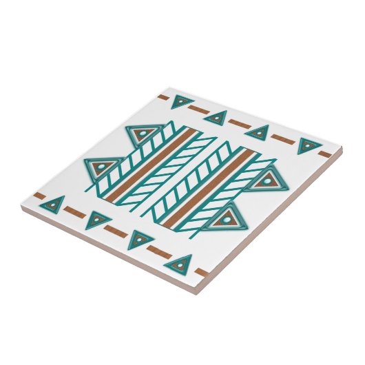 Southwest Serenity Ceramic Tile Tegeltje (Zijkant)