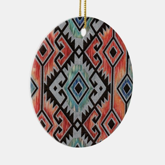 Southwest Silver Keramisch Ornament (Rechts)