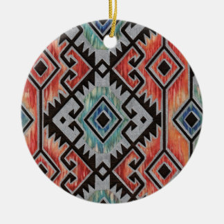 Southwest Silver Keramisch Ornament