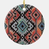 Southwest Silver Keramisch Ornament (Achterkant)