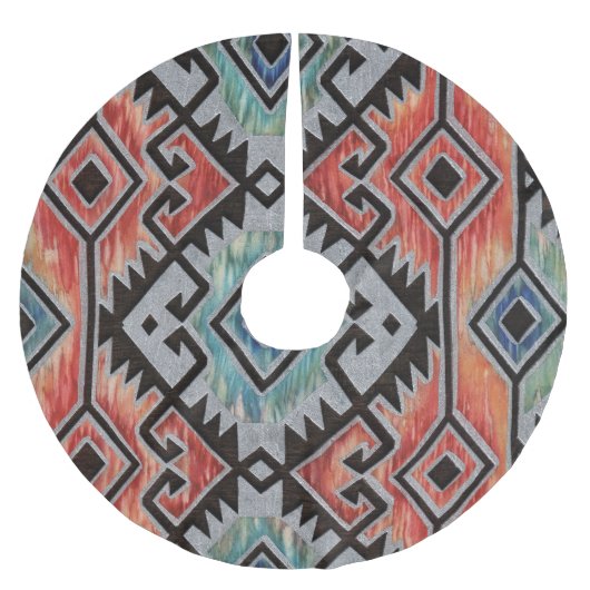 Southwest Silver Kerstboom Rok (Voorkant)