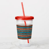 Southwest Style Geometric Cameron Gorge Design Acryl Drinkbeker (Links)