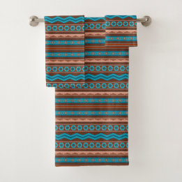 Southwest Style Geometric Cameron Gorge Design Bad Handdoek
