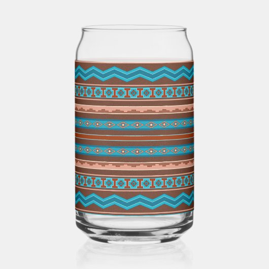 Southwest Style Geometric Cameron Gorge Design Blikvorm Glas (Achterkant)