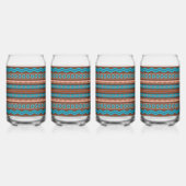 Southwest Style Geometric Cameron Gorge Design Blikvorm Glas (Links)