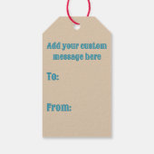 Southwest Style Geometric Cameron Gorge Design Cadeaulabel (Achterkant)