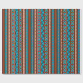 Southwest Style Geometric Cameron Gorge Design Cadeaupapier (Vlak)