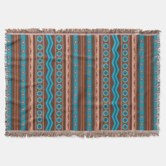 Southwest Style Geometric Cameron Gorge Design Deken (Voorkant)