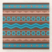 Southwest Style Geometric Cameron Gorge Design Glazen Onderzetter (Voorkant)
