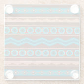 Southwest Style Geometric Cameron Gorge Design Glazen Onderzetter (Achterkant)