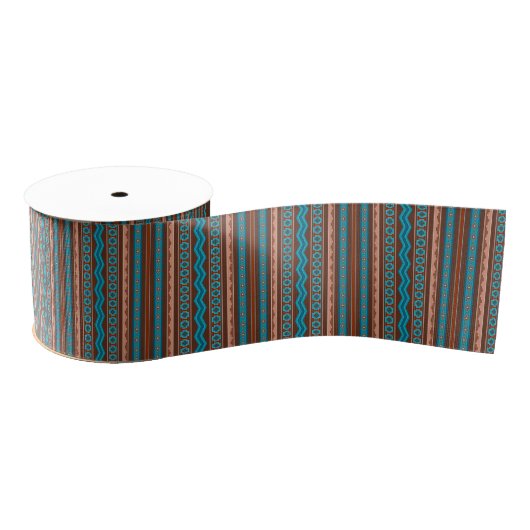 Southwest Style Geometric Cameron Gorge Design Grosgrain Lint (Spoel)