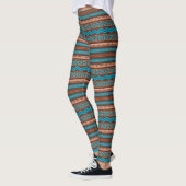 Southwest Style Geometric Cameron Gorge Design Leggings (Links)
