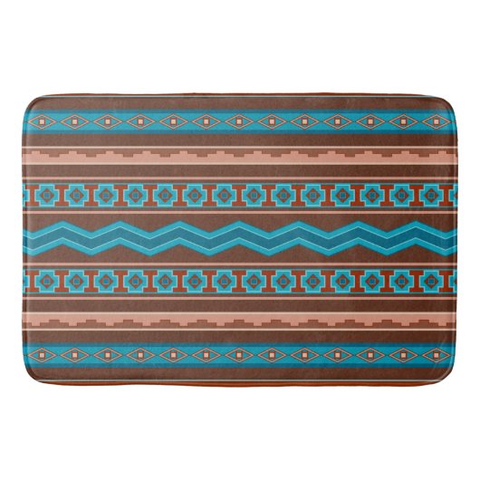 Southwest Style Geometric Cameron Gorge Design Lg Badmat (Voorkant)