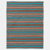 Southwest Style Geometric Cameron Gorge Design Lg Fleece Deken (Voorkant)