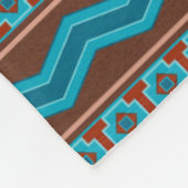 Southwest Style Geometric Cameron Gorge Design Lg Fleece Deken (Hoek)