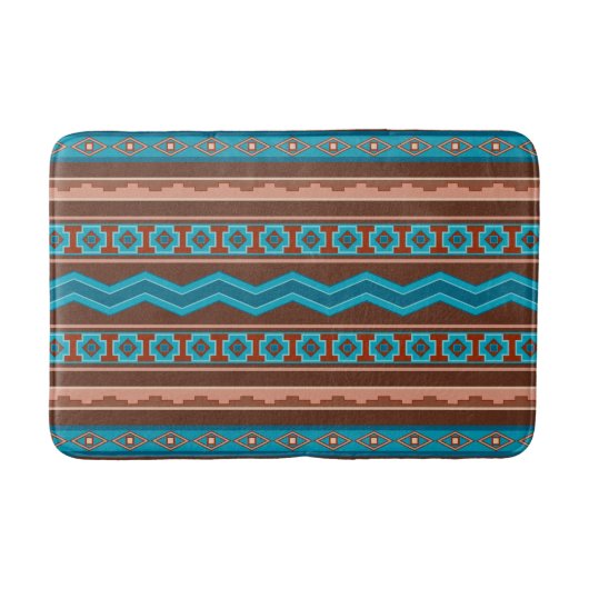 Southwest Style Geometric Cameron Gorge Design Med Badmat (Voorkant)
