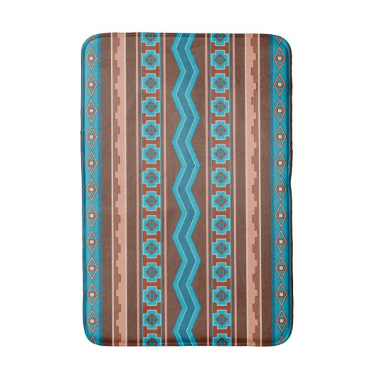 Southwest Style Geometric Cameron Gorge Design Med Badmat (Voorkant Verticaal)