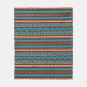 Southwest Style Geometric Cameron Gorge Design Med Fleece Deken (Voorkant)
