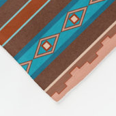 Southwest Style Geometric Cameron Gorge Design Med Fleece Deken (Hoek)