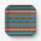 Southwest Style Geometric Cameron Gorge Design Papieren Bordje (Voorkant)