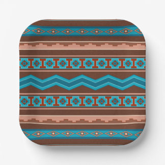 Southwest Style Geometric Cameron Gorge Design Papieren Bordje