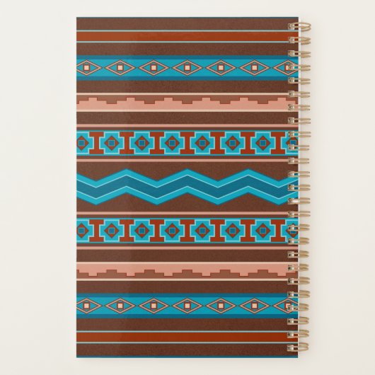 Southwest Style Geometric Cameron Gorge Design Planner (Achterkant)