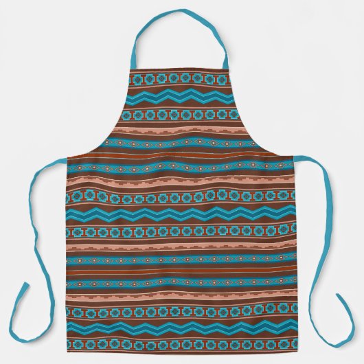 Southwest Style Geometric Cameron Gorge Design Schort (Voorkant)