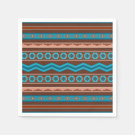 Southwest Style Geometric Cameron Gorge Design Servet (Voorkant)