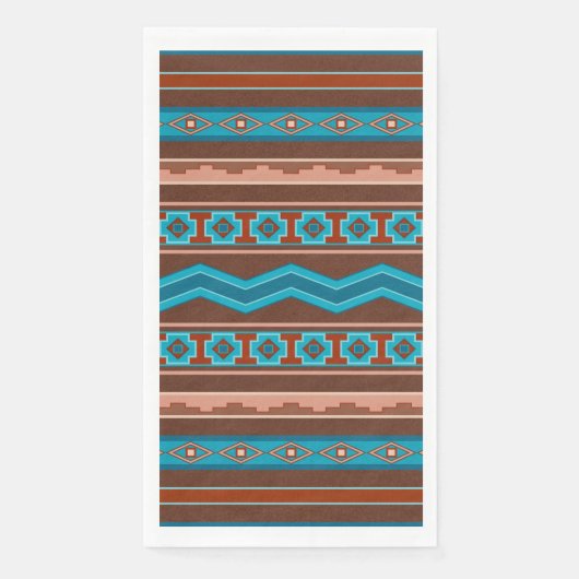 Southwest Style Geometric Cameron Gorge Design Servet (Voorkant)