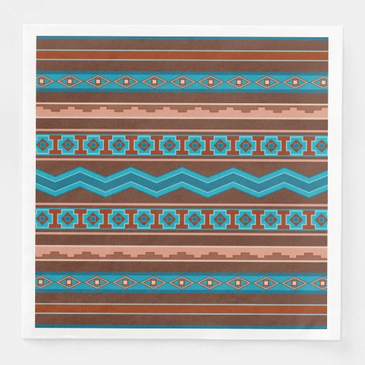 Southwest Style Geometric Cameron Gorge Design Servet (Voorkant)