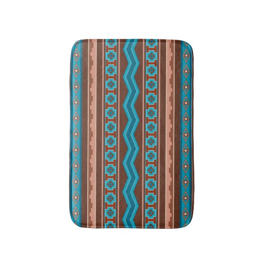Southwest Style Geometric Cameron Gorge Design Sm Badmat (Voorkant Verticaal)