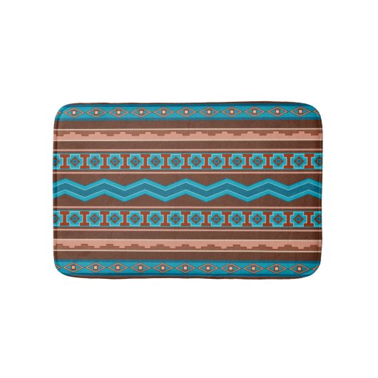 Southwest Style Geometric Cameron Gorge Design Sm Badmat (Voorkant)