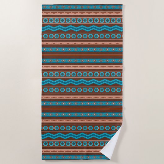 Southwest Style Geometric Cameron Gorge Design Strandlaken (Voorkant)