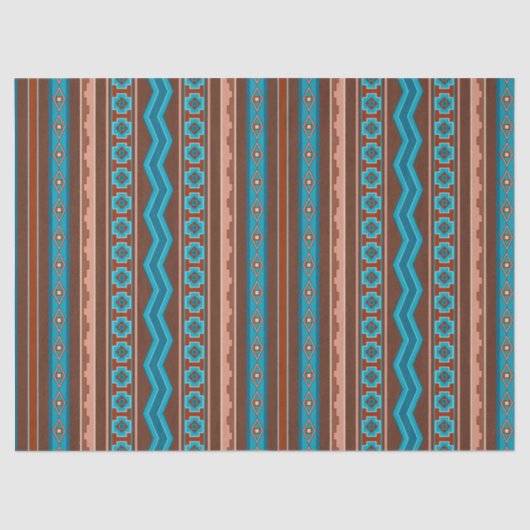 Southwest Style Geometric Cameron Gorge Design Tissuepapier (Voorkant)