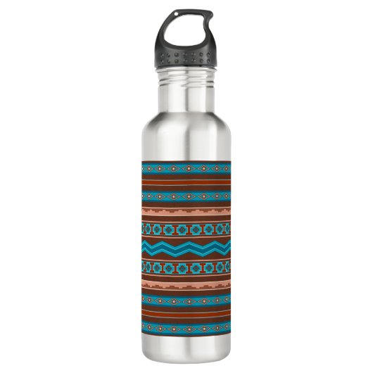 Southwest Style Geometric Cameron Gorge Design Waterfles (Voorkant)