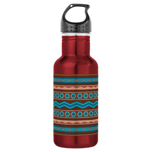 Southwest Style Geometric Cameron Gorge Design Waterfles (Voorkant)
