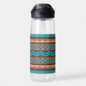 Southwest Style Geometric Cameron Gorge Design Waterfles (Achterkant)