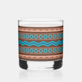 Southwest Style Geometric Cameron Gorge Design Whisky Glas (Achterkant)